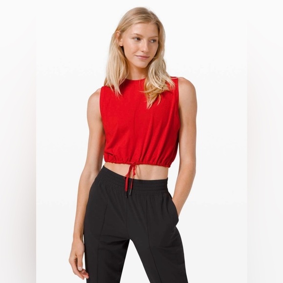 lululemon athletica Tops - Lululemon Adapt to You Tank in Dark Red